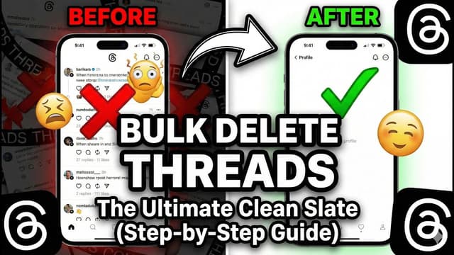 DeleteThreads - Bulk Delete Your Threads Posts